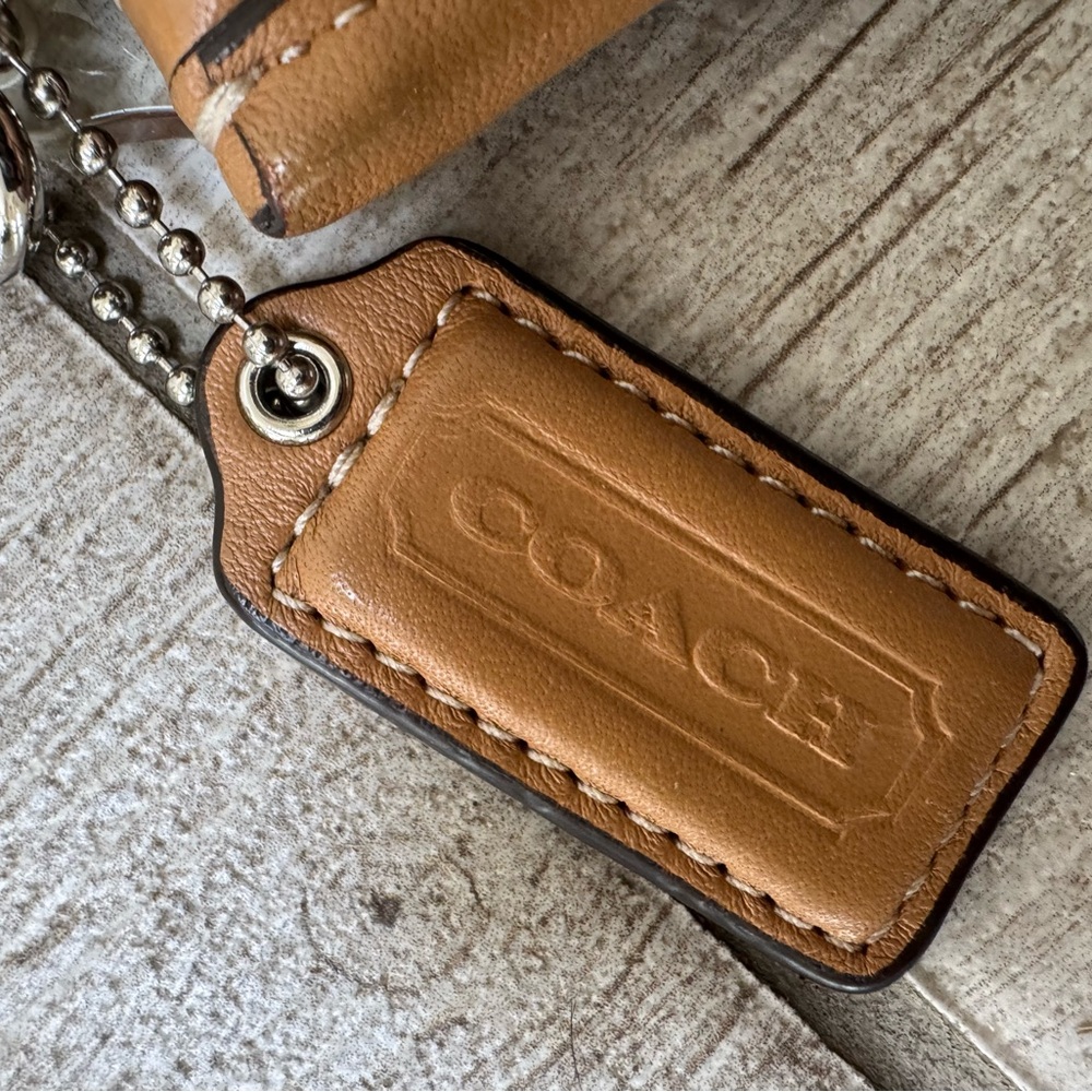 Coach Brown Leather Wristlet - Picture 3 of 3